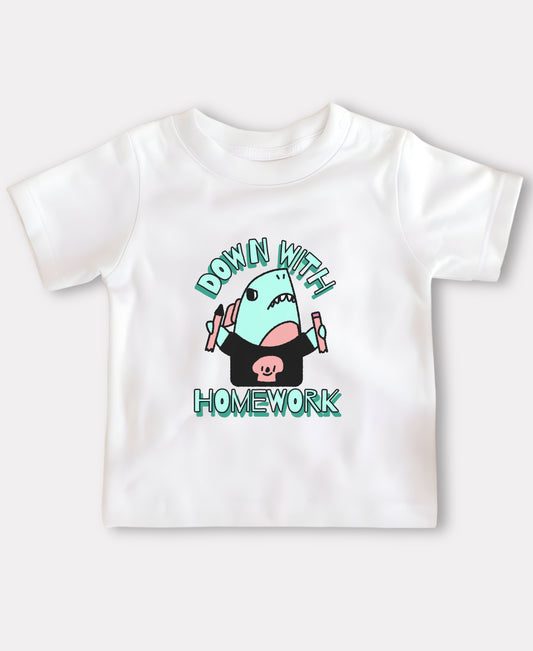 Down With Homework Tee