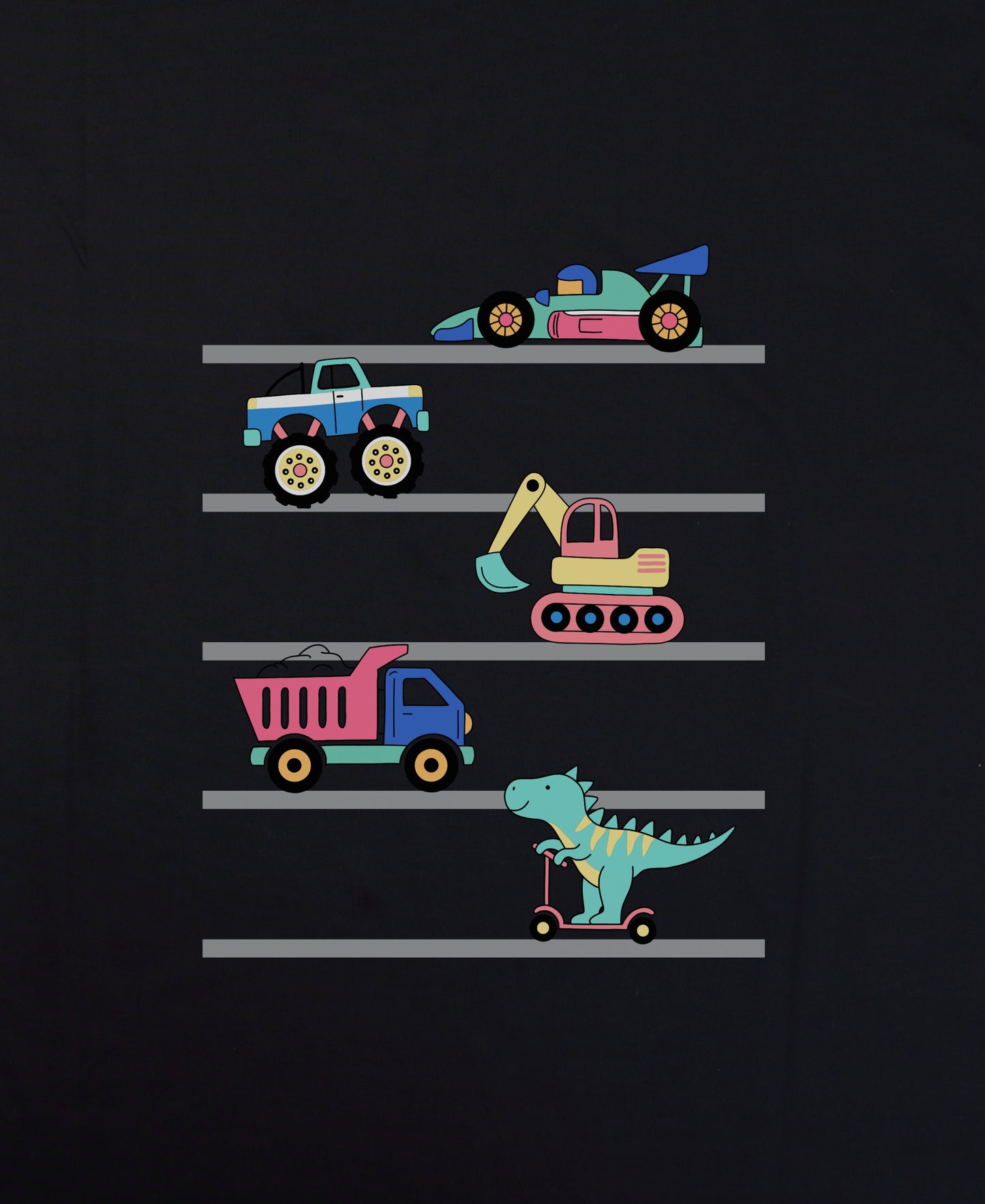 Cars And Roads Tee Teesea