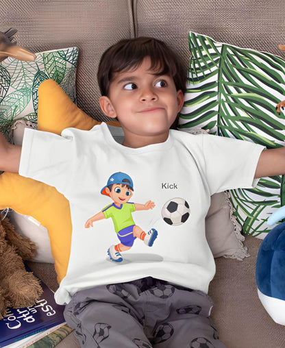 Boy Playing Football Tee