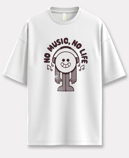 No Music No Life Over-Size Tee