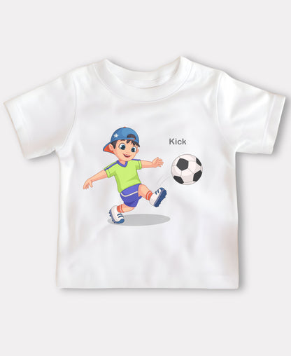 Boy Playing Football Tee