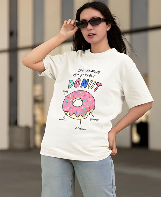 The Anatomy Of A Perfect Donut Over-Size Tee Teesea