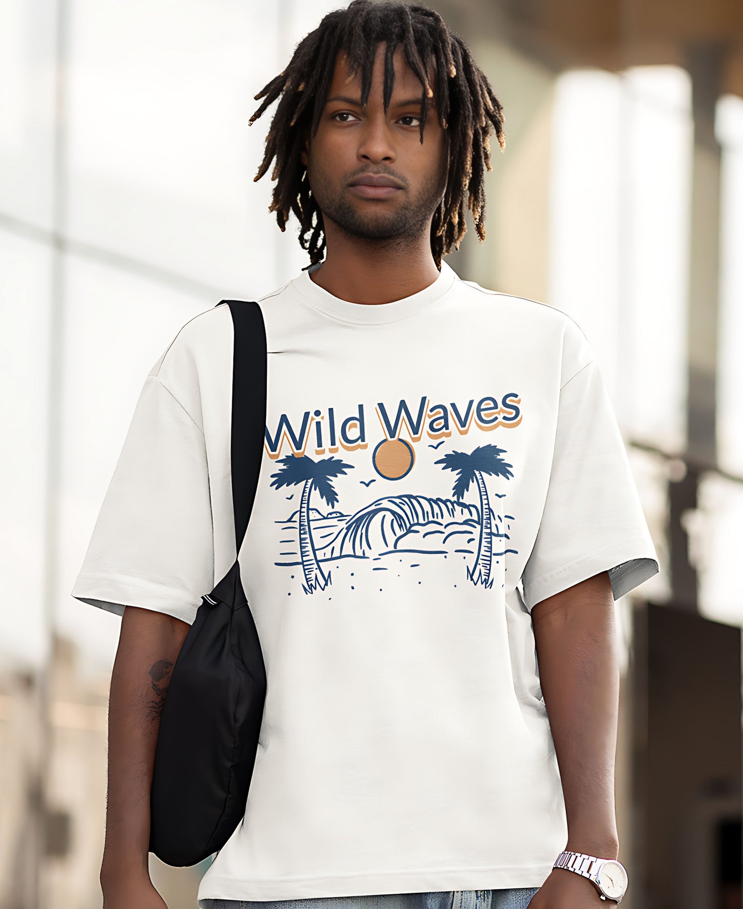 Wild Waves Over-Size Tee Teesea