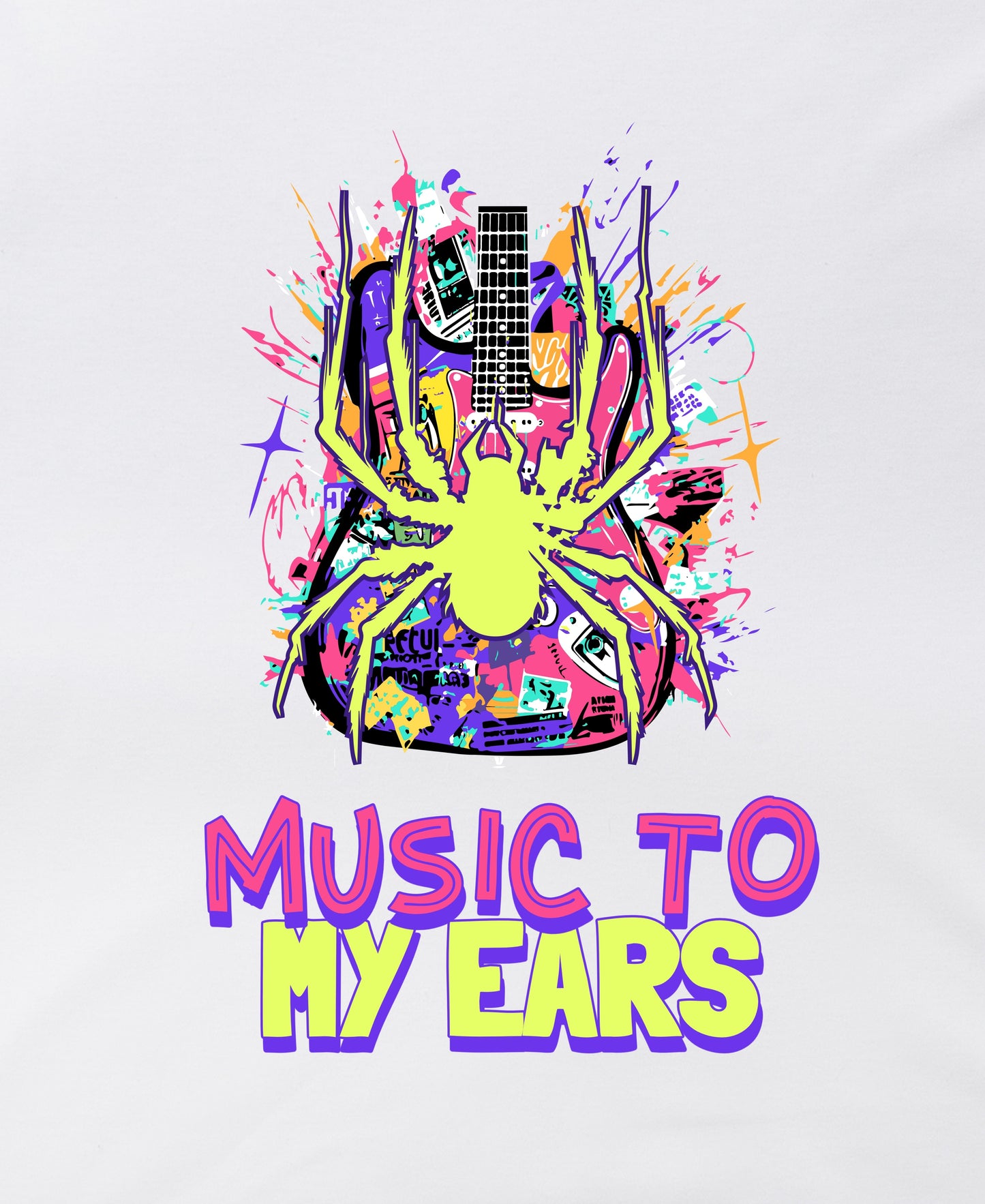 Music To My Ears Over-Size Tee Teesea