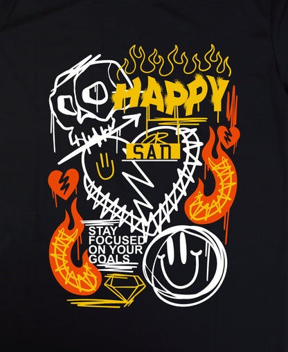 Happy Or Sad Over-Size Tee Teesea