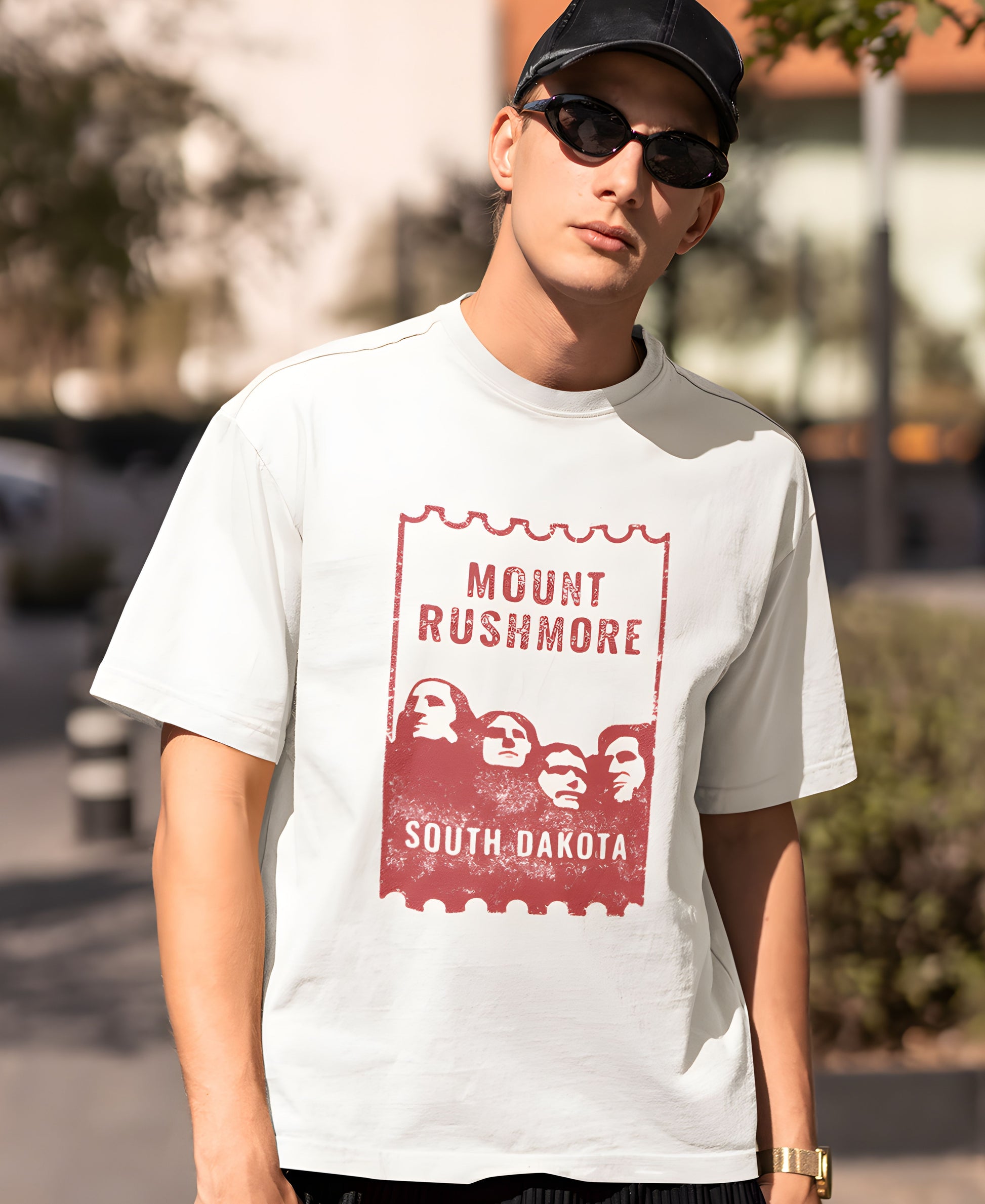 Mountain Rushmore Over-Size Tee Teesea