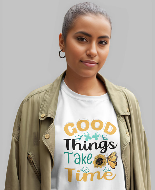 Good Things Take Time Over-Size Tee Teesea