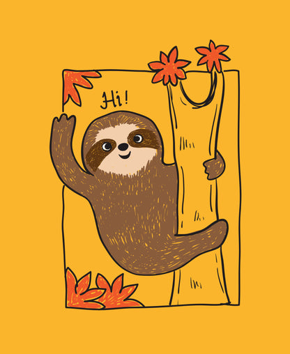 Sloth Climbing Tee