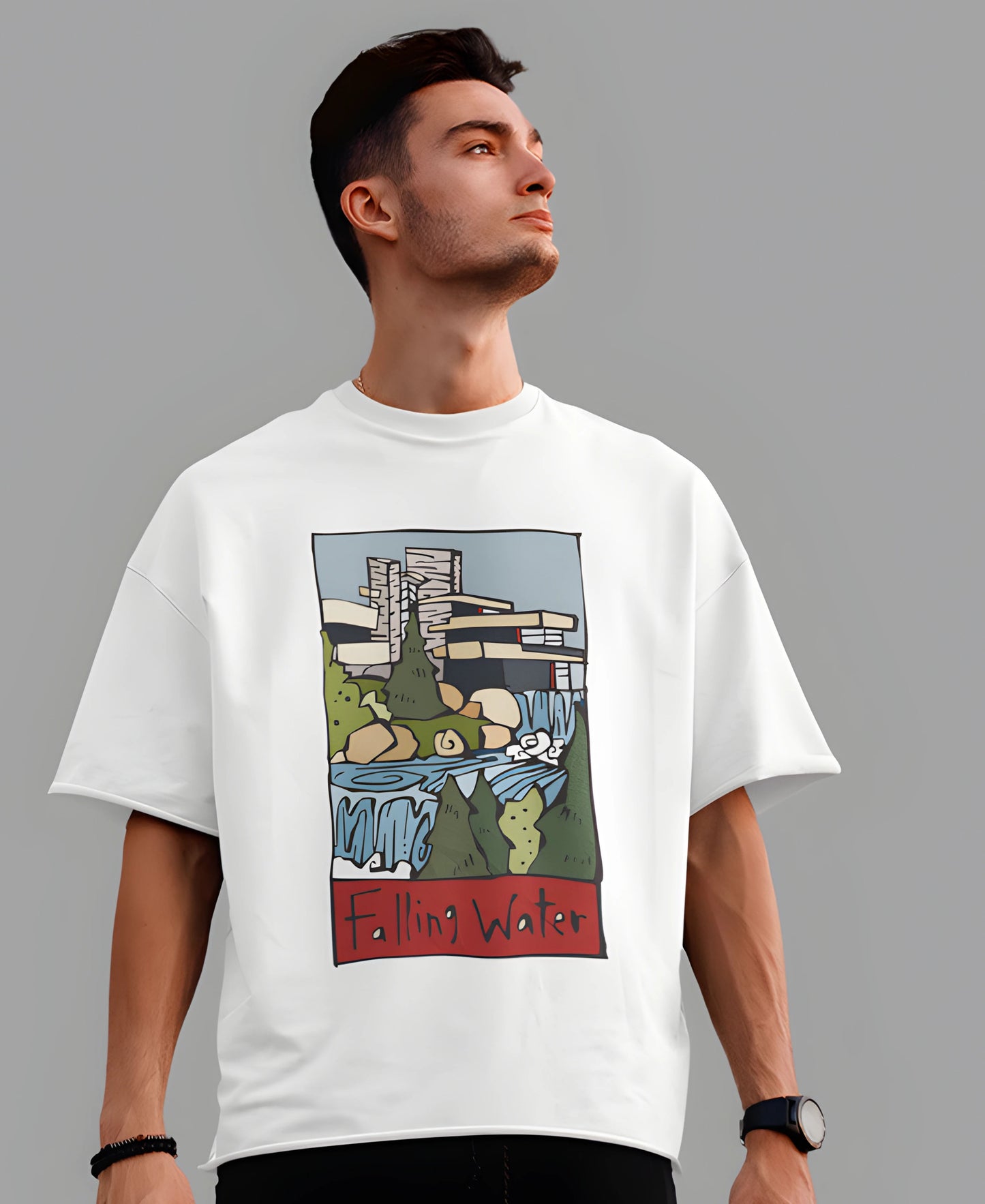 Falling Water Over-Size Tee Teesea