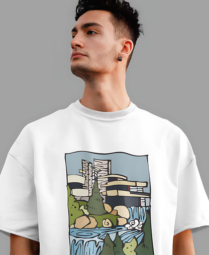 Falling Water Over-Size Tee Teesea