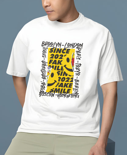 Fake Smile Over-Size Tee Teesea