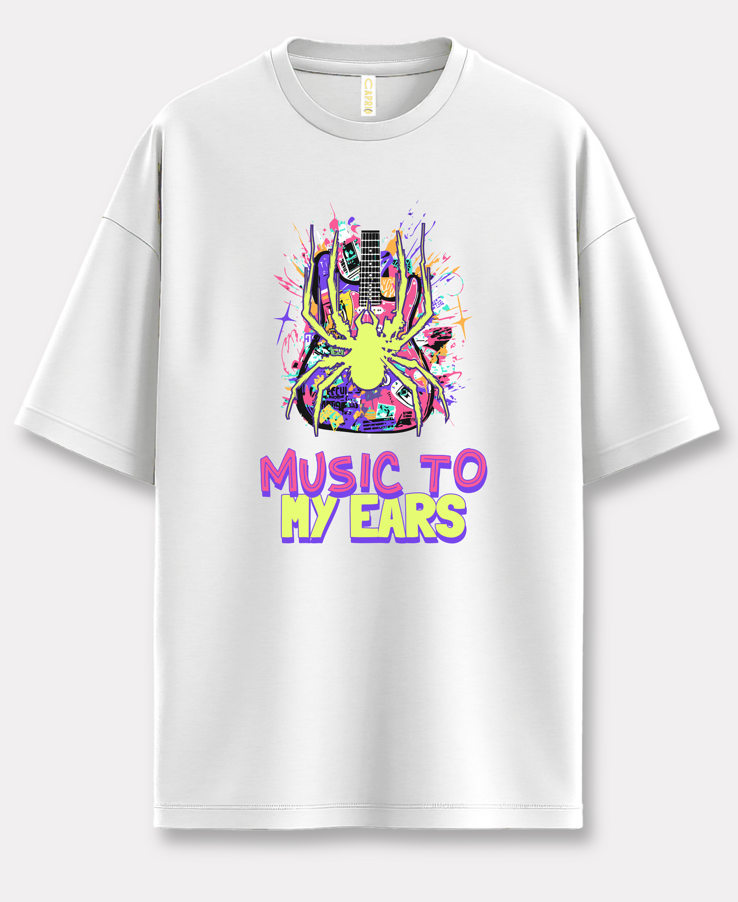 Music To My Ears Over-Size Tee