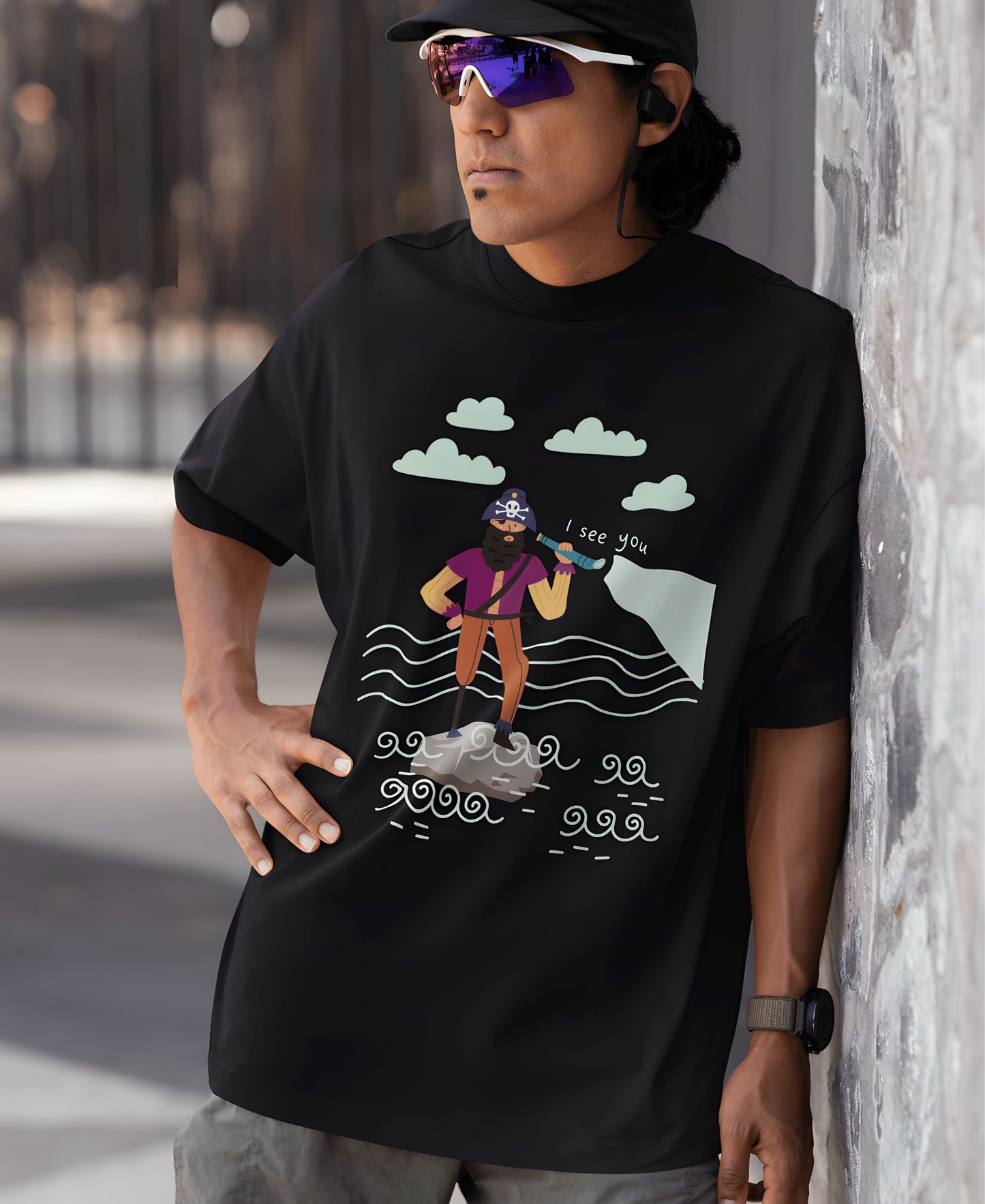 I See You Over-Size Tee Teesea