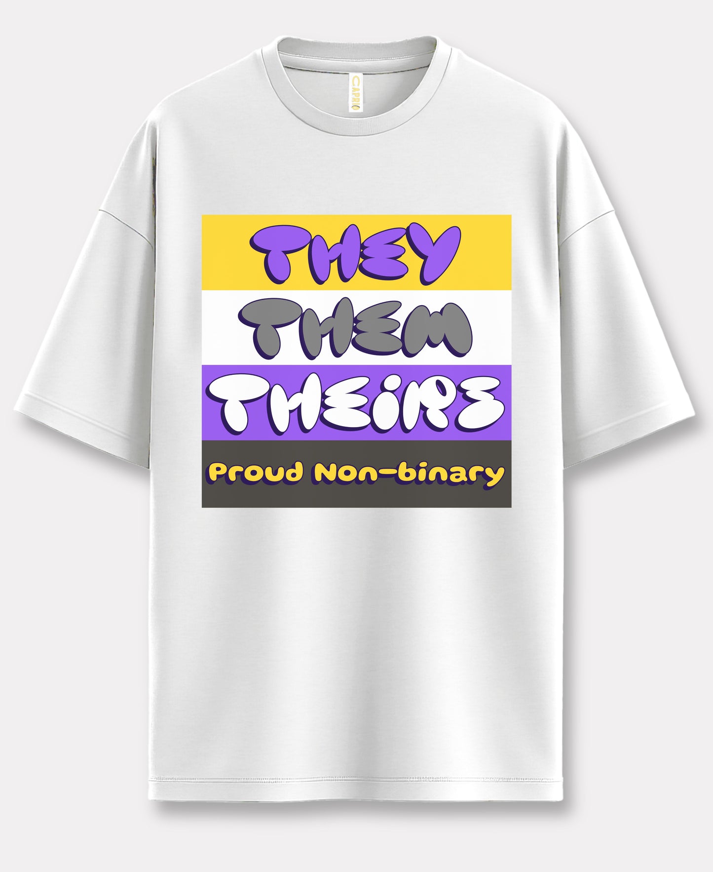 They Them Their Over-Size Tee