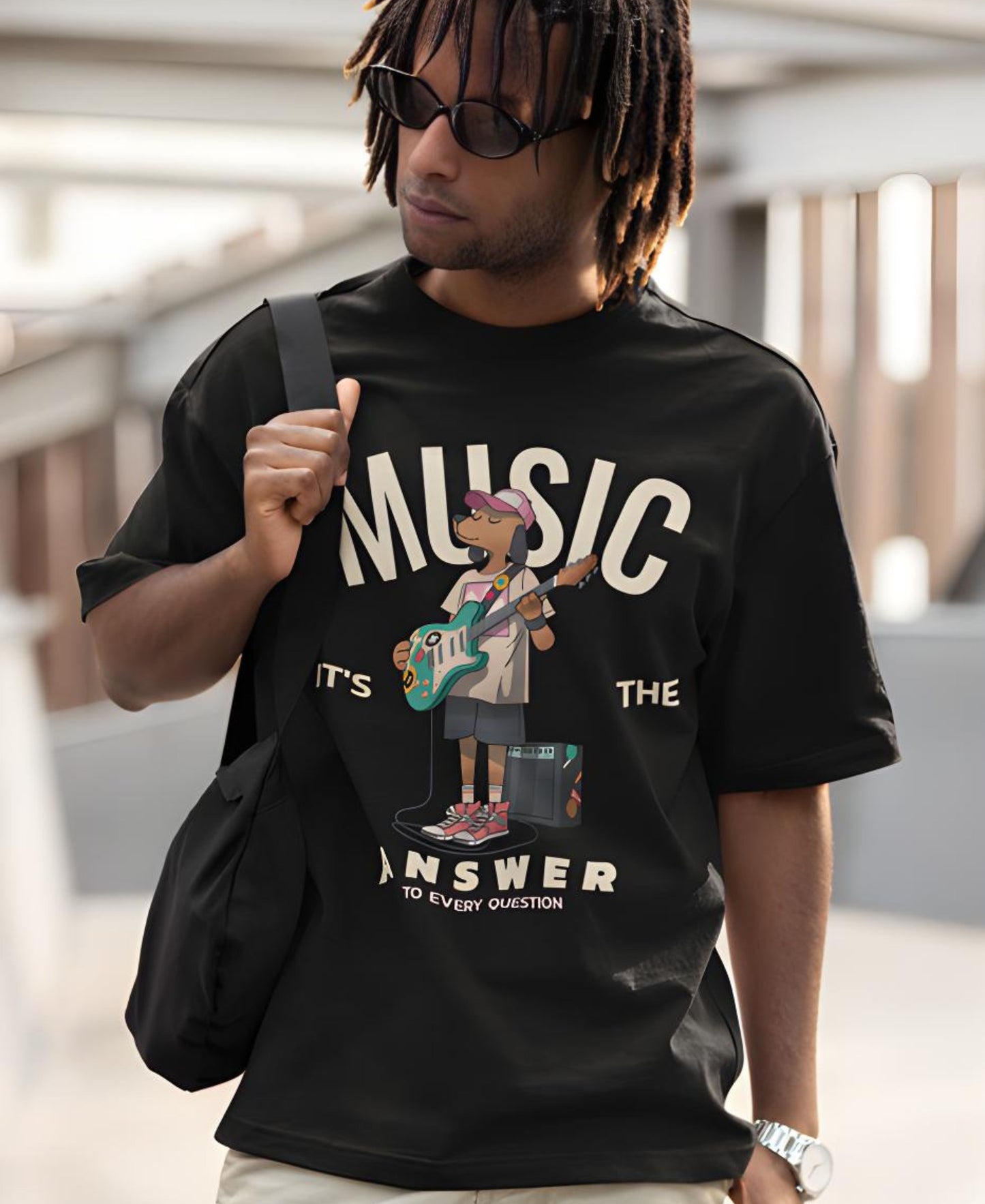 Music It's The Over-Size Tee Ink and Threads