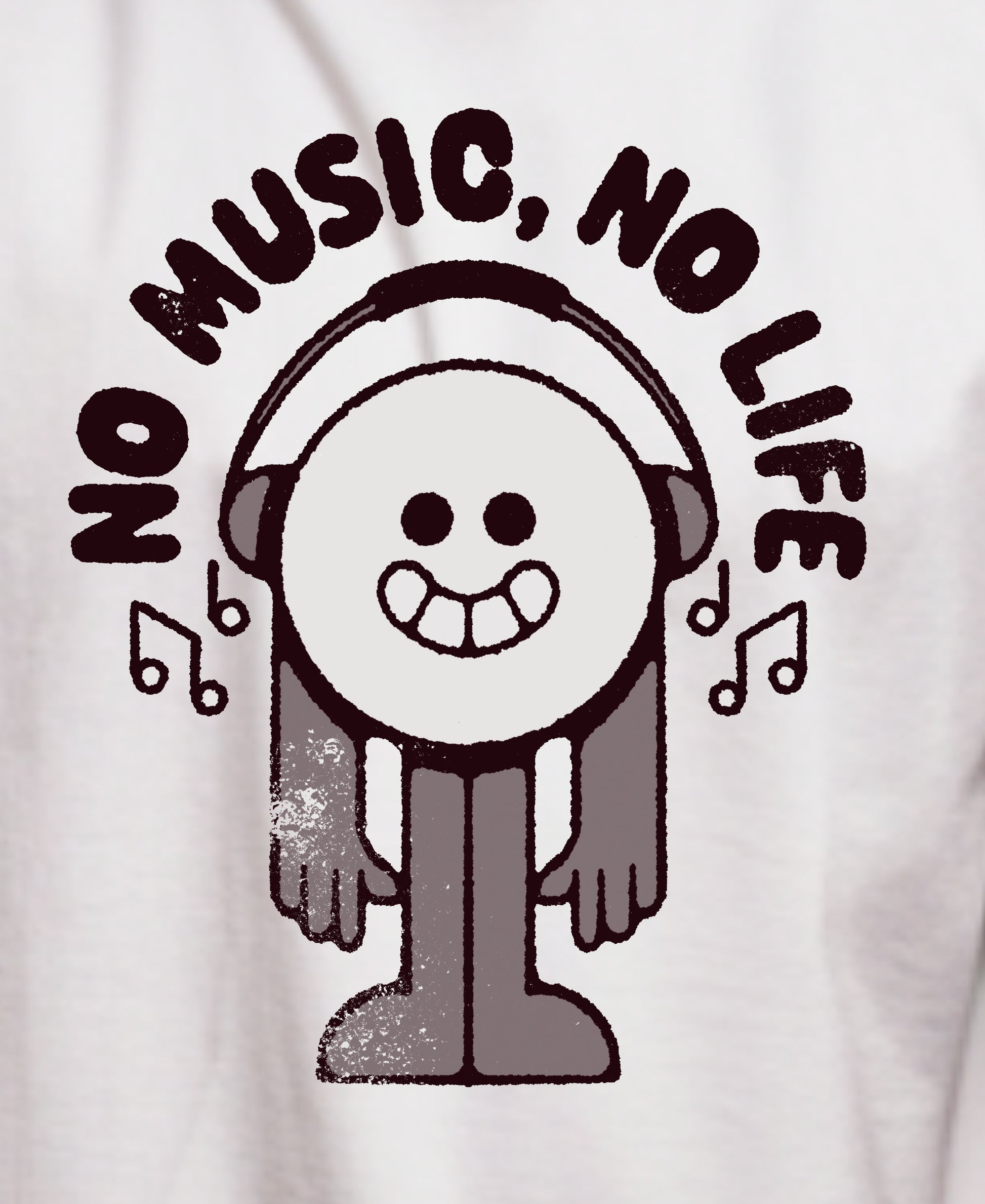 No Music No Life Over-Size Tee Teesea