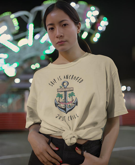 Ship Is Anchored Over-Size Tee Teesea