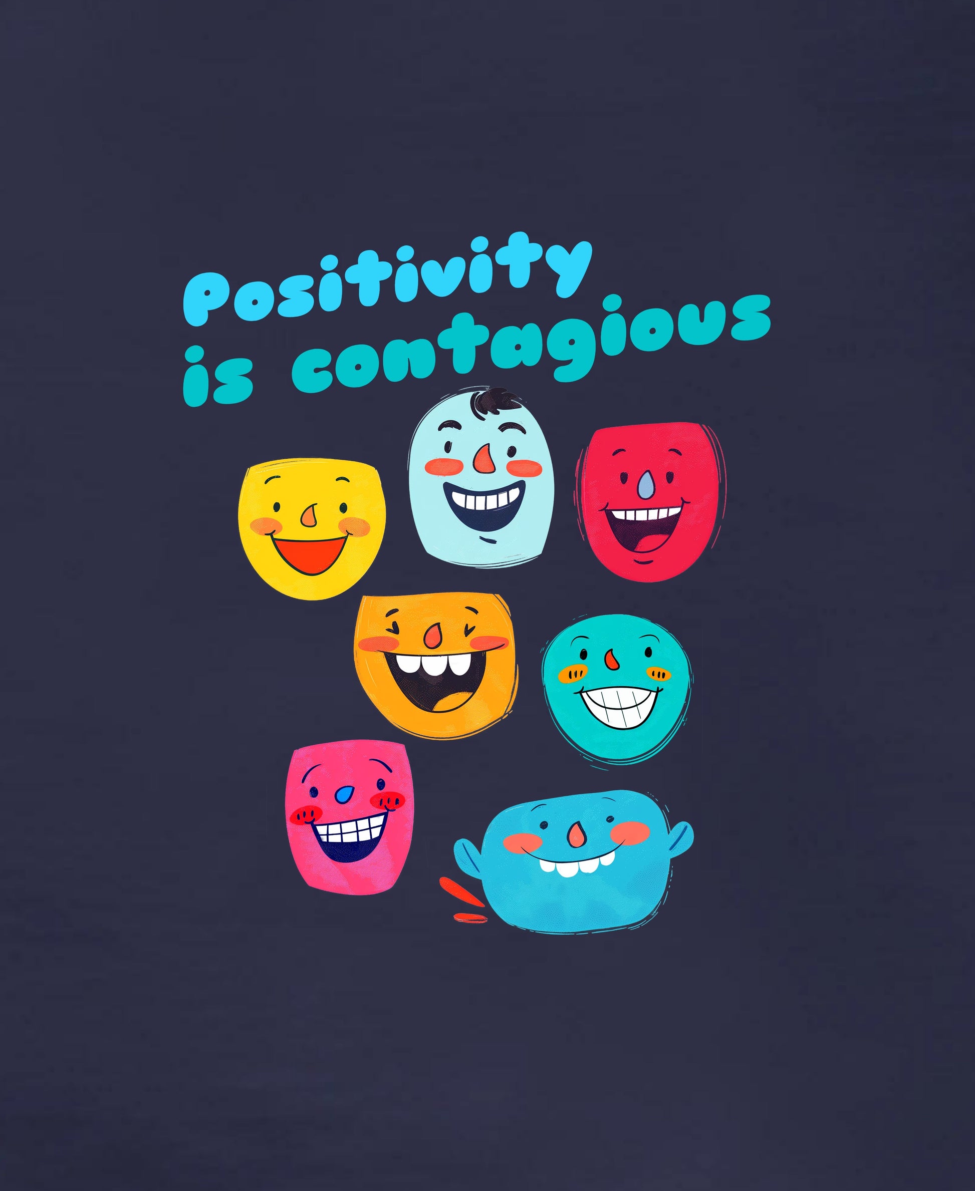 Positivity Over-Size Tee Teesea