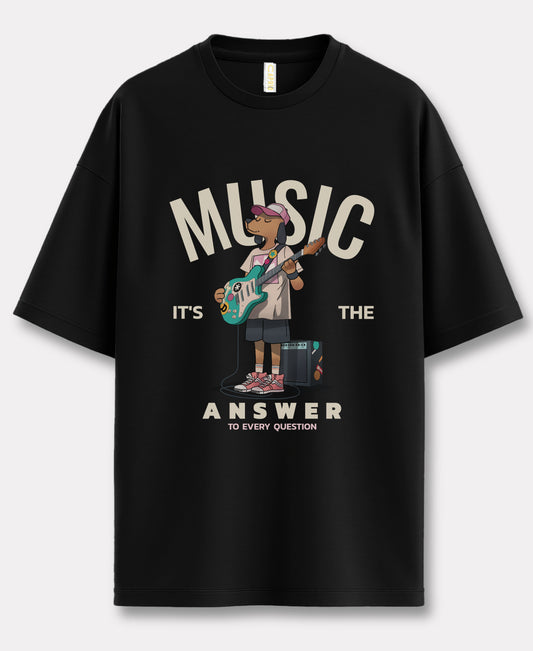 Music It's The Over-Size Tee