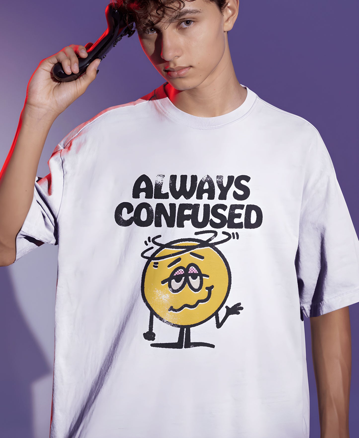 Always Confused Over-Size Tee Teesea