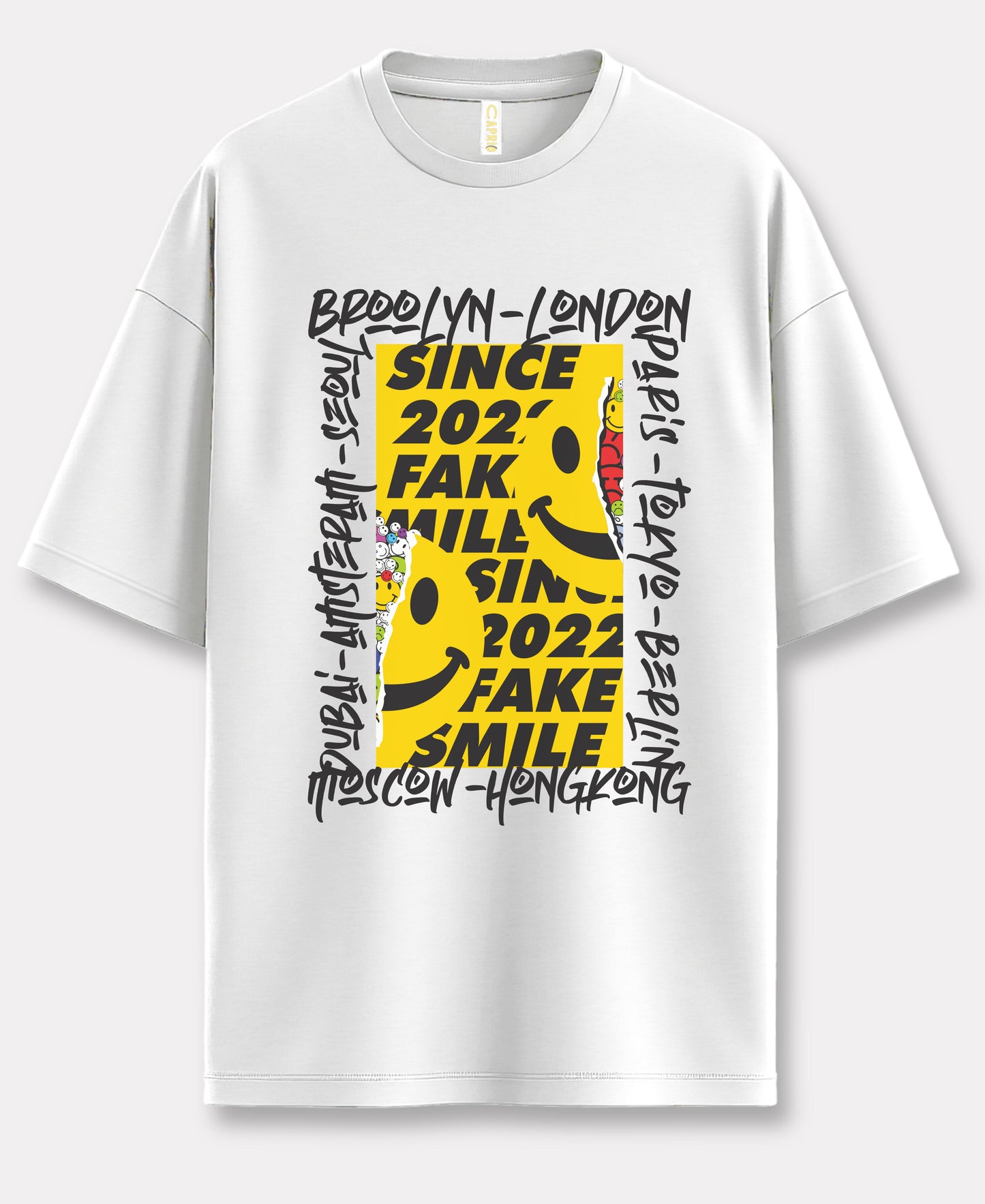 Fake Smile Over-Size Tee