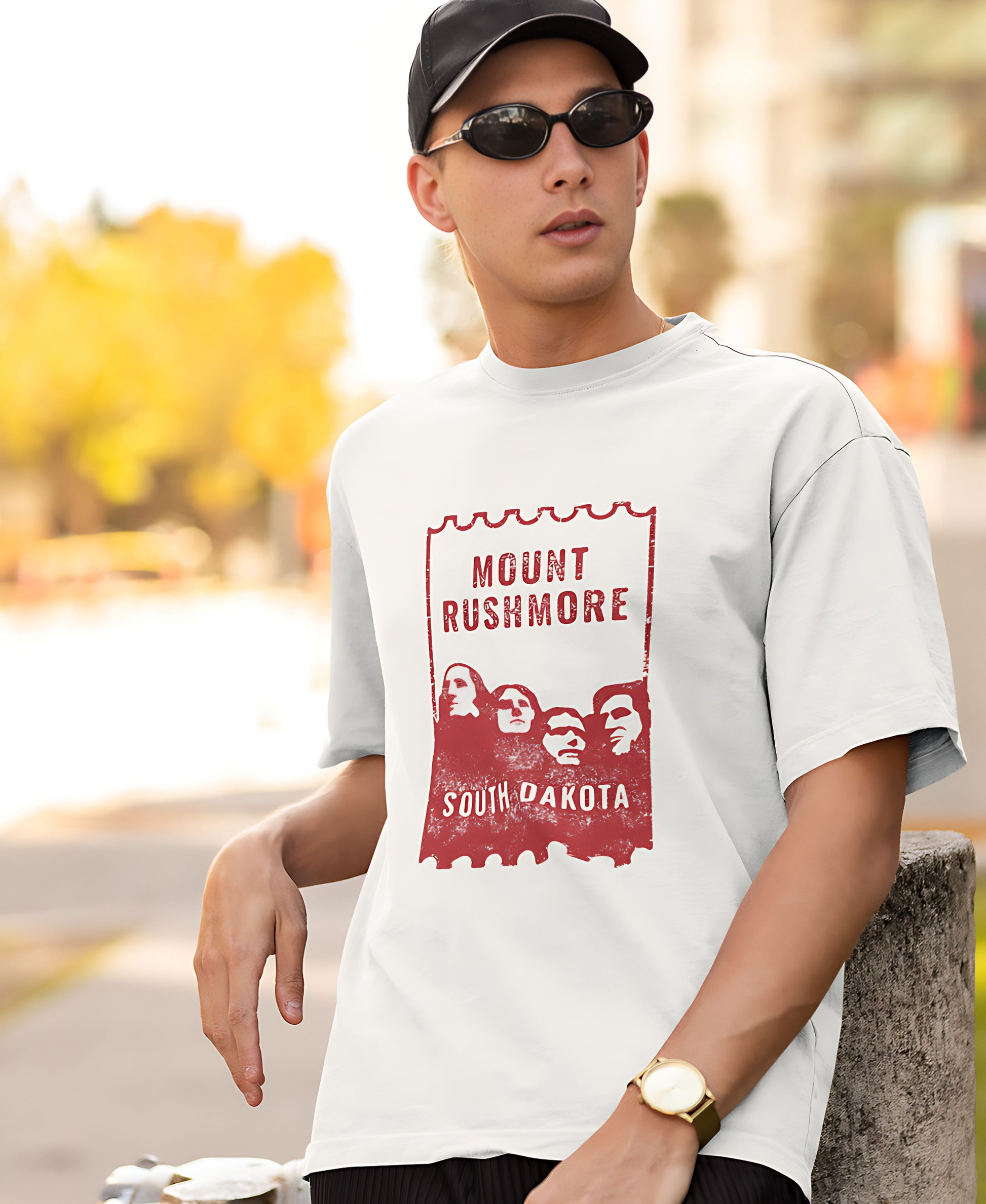 Mountain Rushmore Over-Size Tee Teesea