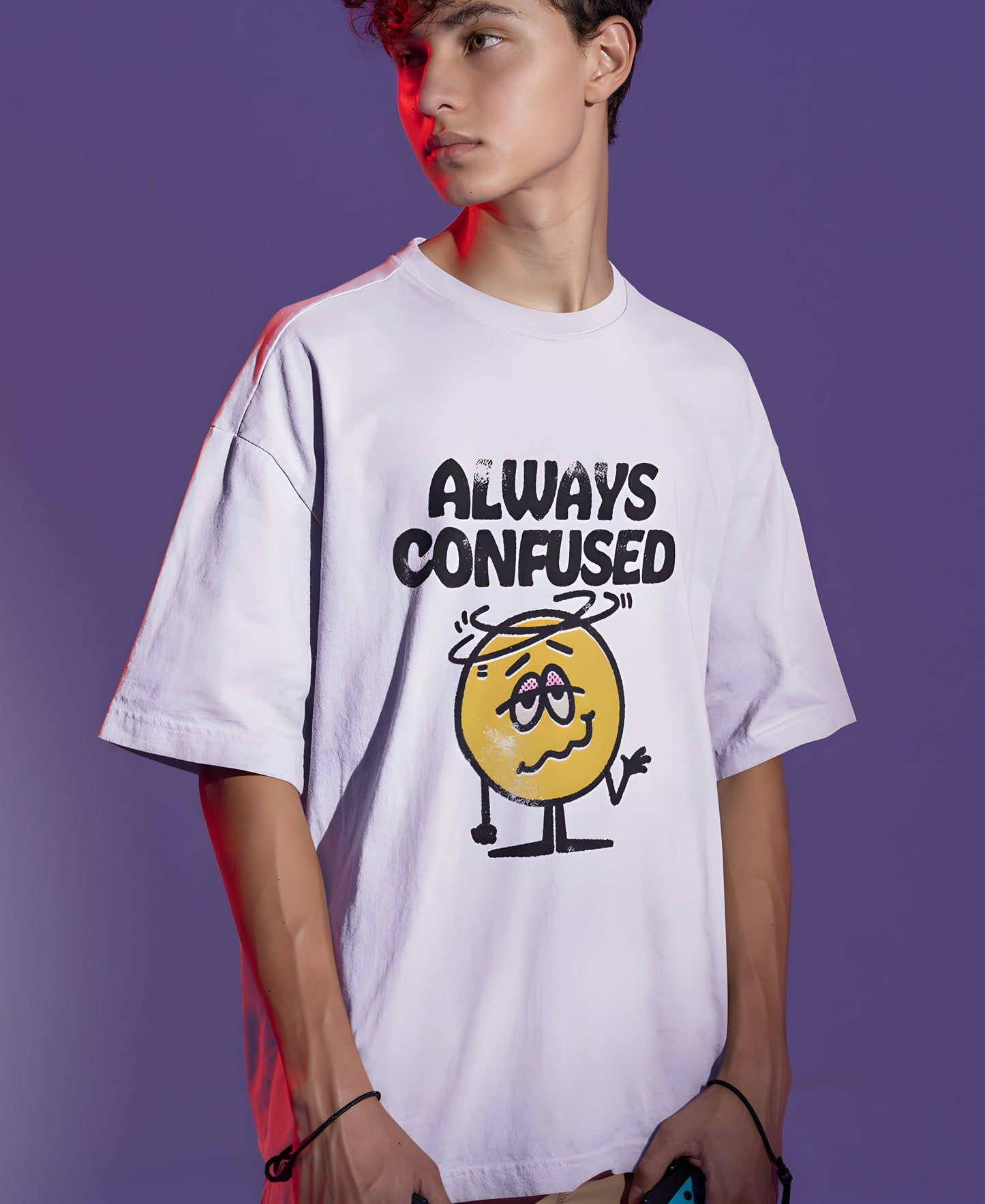 Always Confused Over-Size Tee Teesea